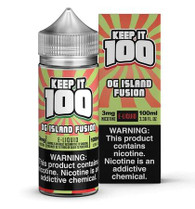 Keep it 100 - OG Island Fusion -  Ripe Strawberries and Sweet Kiwi 70/30 VG/PG 100ml 