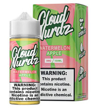 Cloud Nurdz - Watermelon Apple - Watermelon  apple nurdz candy - 100ml bottle  70/30 VG PG (also available on ice)