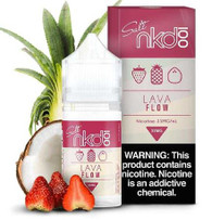 Naked 100 Salts - Lava Flow - Fresh strawberries, with coconut, and pineapple - 35mg or 50mg