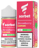 A strong delicious taste of strawberries on the inhale and a citrus taste of lemons on the exhale with a scoop of sorbet
