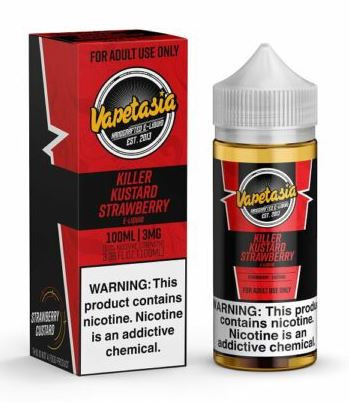 Killer Kustard's rich and creamy clouds of vanilla custard combined with hints of ripe strawberries.