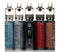 DRAG X PLUS 100W Pod Mod Kit, featuring the GENE.FAN 2.0 Chipset, 5-100W output range, and TPP Pod Tank to deliver exceptional vapor. Powered by single 18650 / 20700 / 21700 battery (sold separately).