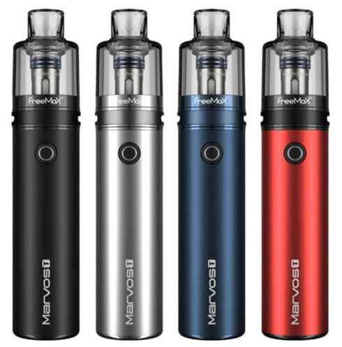 Freemax MARVOS T 80W Starter Kit, featuring a 3000mAh battery, versatile 20-80W output range, and offers a 4.5mL refillable pod capacity.
Freemax MARVOS T 80W Starter Kit Features:
FM Chip 2.0 Chipset
Dimensions - 125.55mm by 27.3mm Diameter
Integrated 3000mAh Battery
Wattage Output Range: 20-80W
3-Level Power Output
Coil Resistances: 0.15ohm / 0.25ohm
Zinc-Alloy Chassis Construction
Intuitive Firing Button
Two Sided Airflow Control
4.5mL Marvos Pod
Bottom Fill System - Silicone Stopper
Freemax MS Coil Series
0.15ohm MS Mesh Coils - rated 60-80W
0.25ohm MS Mesh Coils - rated for 40-55W
Press Fit Coil Installation
Magnetic Pod Connection
Overcharge Protection
Over-Discharge Protection
Short-Circuit Protection