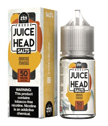 Puff on the sweet tang of juicy oranges and fresh mango, exploding with icy menthol!