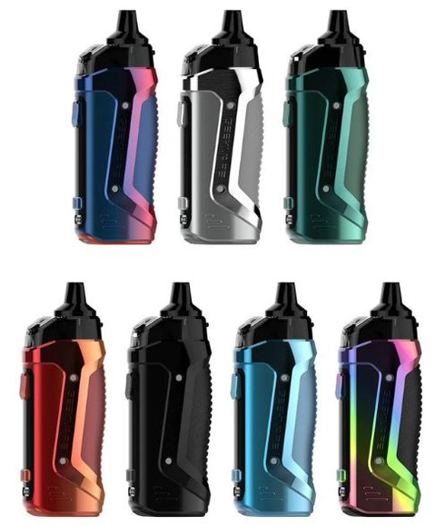 Geek Vape B60 Aegis Boost 2 Pod System, featuring a 60W maximum output, temperature control suite, and holds up to 6mL within the pod. Constructed from durable zinc-alloy, the chassis of the B60 Aegis Boost 2 is a fusion of zinc-alloy, vegan leather, and silicone. Rated at IP67, the Aegis Boost 2 can withstand dust, water intrusion, and light falls and drops. Within the Geek Vape Aegis Boost 2 sits an integrated 2000mAh battery to deliver outstanding amounts of vapor and flavor from your favorite eJuice or nicotine salts. In addition, the refillable pod can holds up to 5mL of eJuice, upgrading the 3.7mL capacity from the original Aegis Boost.