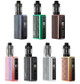 The VooPoo Drag 5 Kit is a high-power vape system designed for experienced users and cloud chasers. It features the GENE.TT 2.0 chipset, a durable zinc-alloy and leather body, and is known for its excellent performance and customization options. 
Kit components
Drag 5 Mod: The centerpiece of the kit, a dual-18650 battery box mod with a 5–177W output range.
UFORCE-X Tank (PnP X): A 5.5mL capacity, top-airflow sub-ohm tank that uses VooPoo's PnP X coils.
PnP X Coils: The kit includes a 0.15Ω and a 0.3Ω coil, designed for flavor, vapor production, and longevity.
Spare Parts: The package also comes with a spare glass container, a silicone rubber pack, and a USB-C charging cable. 
Key features
GENE.TT 2.0 Chipset: This advanced chip enables multiple vaping modes, including Smart, RBA, ECO, and TC (Temperature Control).
Dual 18650 Batteries: The mod is powered by two external 18650 batteries (sold separately), allowing for extended use and high power output.
Ergonomic and Durable Design: The zinc-alloy and leather construction gives it a premium feel and durability. It also has a unique C-frame magnetic battery cover for easy battery replacement.
Customization and Display: A 0.96" TFT color screen and intuitive menu let you adjust settings. The interface colors are also adjustable, and there's an optional "flame animation".
3-in-1 Lock Switch: A multi-function switch can lock the entire device, the power settings, or act as an on/off button.
Top-Airflow Tank: The UFORCE-X tank is designed with dual top airflow intakes to prevent leaks and maximize flavor