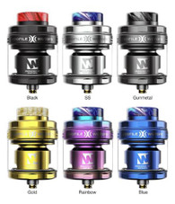 Shop the Wotofo Profile X RTA, featuring a 28mm diameter, 5-8mL capacity, dual-post clamp build deck, and adjustable honeycomb shaped top-airflow control. Made from a durable stainless steel construction, the Profile X offers a high-quality design for enthusiastic vapers. The integrated dual-post clamp build deck gives you the versatility to enjoy single-coil, dual-coil, and single mesh coil configurations to enjoy your device to your preferred liking. Additionally, a honeycomb design has been integrated within the airflow control ring, which gives the user maximum fundamental control over the air intake of the atomizer. Accompanied with the Profile X are a variety of Wotofo's nexMESH coils, including the 0.13ohm Turbo A1, 0.15ohm Chill A1, and 0.16ohm Extreme A1 so that you may have the opportunity to discover which coil option works best for you.

Wotofo Profile X RTA Features:
Diameter: 28mm
PCTG Tube Capacity: 5mL
Bubble Glass Capacity: 8mL
Fill System: Quarter-Turn Removable Cap
Tank Material: Stainless Steel
Build Deck: Dual-Post Clamp
Single-Coil, Dual-Coil, and Single Mesh-Coil Configurations
Drip Tip: 810 Colored Resin
Adjustable Honeycomb Top-Airflow
German PEEK Insulation
Threaded 510 Connection

Includes:
1 Profile X RTA
1 0.15ohm nexMESH Chill A1 Coil
1 0.13ohm nexMESH Turbo A1 Coil
1 0.16ohm nexMESH Extreme A1 Coil
2 0.33ohm Framed Staple Clapton Ni80 Coils
3 6mm Thick Cotton Strips
2 3mm Thick Cotton Strips
1 8mL Bubble Glass
1 Mesh Bending Tool
1 Cross Head Screwdriver
1 Accessories Bag
1 User Manual