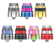 Check out the Hellvape Dead Rabbit Pro 24mm RDA, featuring a dual coil postless build deck, 3 airflow modes, squonk compatibility, and an airflow control ring. Constructed from durable stainless steel, the Dead Rabbit Pro RDA fits neatly onto most box mods. Equipped with a postless build deck, the Hellvape Dead Rabbit Pro RDA can accommodate up to two coils, granting plenty of room to house exotic or large coil configurations. Adopting a bottom airflow control ring, the Dead Rabbit Pro 24mm RDA has three airflow modes to ventilate beneath the installed coils to unlock the best flavor from your favorite eJuice. Outfitted with a bottom-fed squonk pin, the Dead Rabbit Pro works best on squonk capable mods, allowing vapers to juice on-the-go.

Hellvape Dead Rabbit Pro 24mm RDA Features:
• Diameter: 24mm x 31.3mm
• Widest Point: 24mm
• Build Deck: Postless
• Dual Coil Configuration
• Airflow: Bottom | Side | Bottom + Side
• Airflow Control Ring
• Connection: Threaded 510 w/ BF Squonk Pin
• Drip Tip: Colorful 810

Includes:
• 1 Dead Rabbit Pro RDA
• 1 Colorful 810 Drip Tip
• 2 Shoelace Cotton
• 2 0.37ohm Ni80 Clapton Coil
• 1 Colorful Airflow Control Ring
• 1 Coil Cutting Tool
• 1 BF Pin
• 1 User Manual