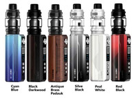 Check out the VOOPOO DRAG M100S Starter Kit, offering a 5-100W output range, single 18650 or 2X700 battery layout, and is paired with the Uforce-L Tank. Constructed from durable zinc-alloy, the chassis of the Drag M100S delivers a visually striking and portable form-factor. Adopting a single battery layout, the Drag M100S can utilize 18650 or 21700 batteries, with the included adapter sleeve. In addition, the VOOPOO Drag M100S can call upon the PnP replacement coils to produce outstanding and exquisite flavor and vapor when installed within the 5.5mL UForce-L Tank. Futhermore, the VOOPOO Drag M100S is capable of Wattage, Smart, ECO, and TC Modes to reinforce its flexibility and adapts to the user's preferred vaping methods.

VOOPOO DRAG M100S Starter Kit Features:
• Dimensions: 90mm by 36mm by 30mm
• Battery Compatibility: Single 18650/21700 Battery - Not Included
• Wattage Range: 5-100W
• Resistance Range: 0.05-3.0ohm
• Display Screen: OLED Display Screen
• Chassis Material: Zinc-Alloy
• Diameter: 25mm
• Widest Point: 29mm
• Glass Capacity: 5.5mL
• Fill System: Quarter Turn Top Fill
• Tank Material: Stainless Steel
• Coil Series: PnP Coil
• GENE.TT Chipset

Includes:
• 1 Drag M100S Device
• 1 UFORCE-L Tank
• 1 0.15ohm PnP-TW15 Coil
• 1 0.2ohm PnP-TW20 Coil
• 1 5.5mL Replacement Glass 
• 1 Silicone Rubber Pack
• 1 User Manual
• 1 Type-C Cable
• 1 18650 Adapter