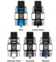Shop the HorizonTech SAKERZ Master Sub-Ohm Tank, featuring a 5mL tank capacity, quarter turn top fill system, and utilizes the SAKERZ Mesh Coils. Constructed from durable stainless steel, the SAKERZ Master Tank offers an impervious chassis to light falls and drops. Holding up to 5mL of eLiquid within the glass tube, the Sakerz Master Tank utilizes a dual slotted top airflow control ring, offering a leak-free experience, delivering superior flavored vapor from your favorite eJuice.

HorizonTech SAKERZ MASTER Sub-Ohm Tank Features:
5mL Tank Capacity
Quarter Turn Top Fill System - Single Fill Port
Stainless Steel Chassis Construction
Dual Slotted Top Airflow Control Ring
HorizonTech SAKERZ Coil Series
0.16ohm SAKERZ Mesh Coil - rated for 70W
0.17ohm SAKERZ Mesh Coil - rated for 40W
Press Fit Coil Installation
Threaded 510 Connection
Available in Carbon Black, Blue, Gunmetal, Rainbow, and Stainless Steel

Includes:
1 SAKERZ Master Tank
1 3.5mL Replacement Glass
1 0.16ohm Mesh Coils
1 0.17ohm Mesh Coils
1 Tool Kit
1 User Manual