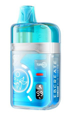 The EB CREATE BC Pro 40K is a rechargeable disposable vape with a massive e-liquid capacity, adjustable airflow, and a digital display. It is manufactured by the same company behind the popular Elf Bar line of disposable vapes, now rebranded as EB Design and EB CREATE. The "40K" in the name refers to the estimated puff count of the device. 
Key features
Massive puff count: Provides approximately 40,000 puffs on normal mode.
Large e-liquid capacity: Features a 16.5mL (or 17mL, depending on the retailer) pre-filled e-liquid tank with 5% nicotine. A transparent window lets you see the juice level.
Rechargeable battery: It has a 1000mAh rechargeable battery that uses USB-C for fast charging.
CyberTech Autofill: This is an internal system that ensures consistent flavor and prevents leaks.
Adjustable airflow: Allows you to customize the draw from a tighter mouth-to-lung (MTL) to a more open restricted-direct-lung (RDL) style.
Turbo mode: A setting that increases the vapor output for a more intense hit.
Smart display: The built-in display screen shows both the battery life and e-liquid levels. 
