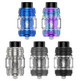 The Geekvape Z Fli 2 is a high-performance sub-ohm tank known for its leakproof top airflow, generous 5.5 mL e-liquid capacity, and convenient flip-top refilling system. It is an upgraded version of the original Z Fli tank, with a tighter flip-top cap for added security. 
Key features
Upgraded top-fill system: The spring-loaded flip-top cap allows for easy, one-handed refilling. You simply slide the top cap forward to access the filling ports.
Leakproof design: Continuing the tradition of the Zeus series, the Z Fli 2 uses a top-down airflow design. This structure funnels air from the top, over the coils, and up through the drip tip, which effectively prevents leaks.
Capacity: It features a large 5.5 mL e-liquid capacity, allowing for longer vaping sessions before needing to be refilled.
Airflow: The precise, adjustable top airflow control lets you customize your draw, from a restricted to a wide-open direct-to-lung (DTL) hit.
Coil compatibility: The tank is compatible with the popular Geekvape Z Series Coils, including the Z XM coils, which are designed for longer-lasting performance.
Design and build: The tank is built with a durable stainless steel construction and features a bold, Damascus-inspired steel finish.
Drip tip: It includes a wide-bore 810 drip tip for comfortable and satisfying DTL vaping