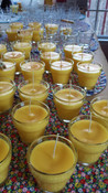 Scented Candle Favors for Shower or Party, soy candle glass flowerpots (by the dozen)
