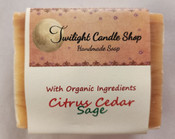 Handmade Natural Soap, Citrus Cedar Sage
