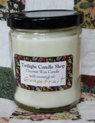 Essential oil coconut wax candle, hand poured by Twilight Candle Shop