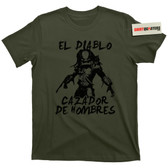 The Predator 1987 El Diablo Cazador De Hombres Dutch AVP Tee T Shirt