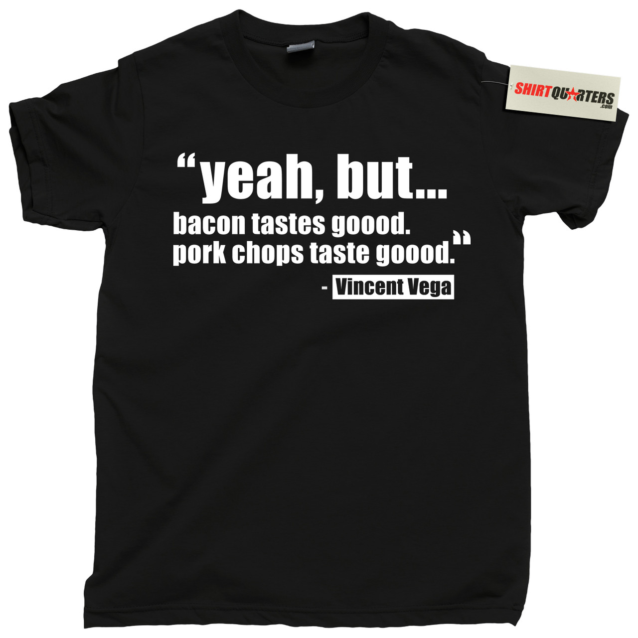 Vincent Vega Bacon Tastes Good Pulp Fiction scene movie tee t shirt