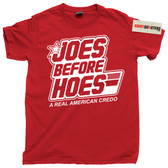Joes Before Hoes Retro Army Military 80s eighties Toys Toy Hunter Tee T Shirt