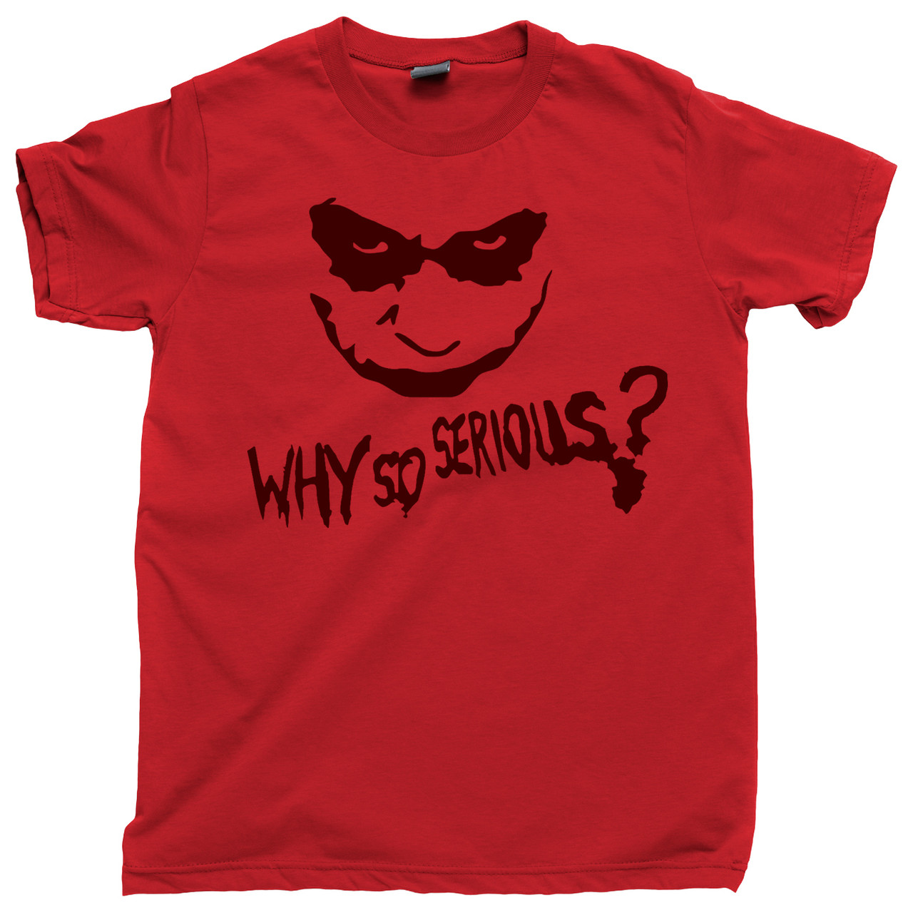 Fjerde påske Virksomhedsbeskrivelse Why So Serious? Heath Ledger The Joker Fan Villain Scars Clown Laughing  Crazy Tee T Shirt
