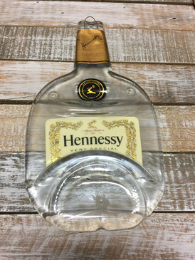 Hennessy Very Special Handmade Serving Tray - Melted Glass Whiskey Bottle 