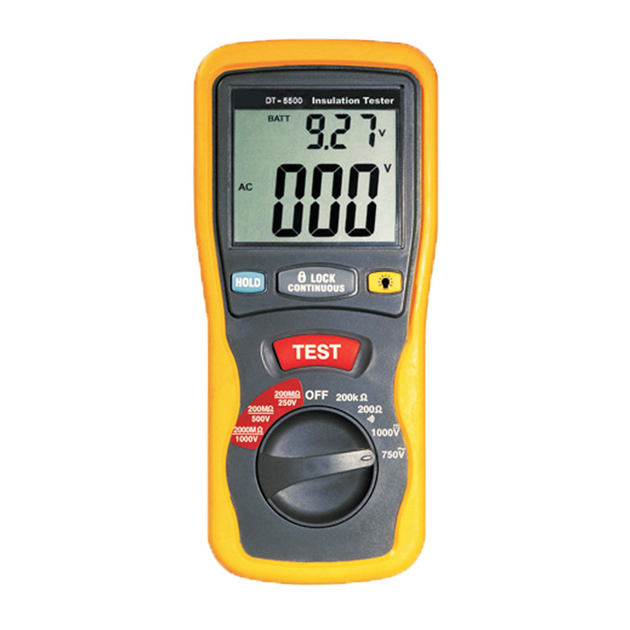 Pro Digital Insulation Tester Megger Ohm Meter Cat III 1000V gastools