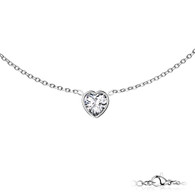 Beautiful Stainless Steel heart Cz pendant necklace
16 inch chain work 2 inch extender
