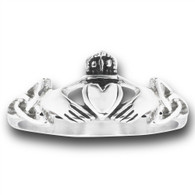 Stainless Steel Claddagh ring w/ Celtic Knot
Band 2mm

