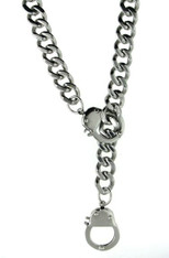 Stainless Steel Handcuffs Necklace 
