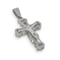 Stainless Steel Glittered Crucifix Pendant Incudes Stainless Steel Rope Chain
Choice Of Rope Chain Length 18, 20, or 24 Inches
Pendant Size 19mm x 32mm
Glitter / High Polish Finish
316L Stainless Steel