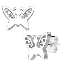 Butterfly Stainless Steel Stud Earrings
0.08mm 