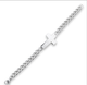 Stainless Steel Men's Cross Curb Chain  Bracelet
Size 8.5 inch