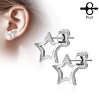 Stainless steel Star post earrings
316L Surgical Steel
Tarnish Free
Hypoallergenic
And nickel Free