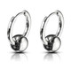 Pair OF CAPTIVE BALL 316L STAINLESS STEEL HINGE ACTION SEAMLESS HOOP EARRINGS
1 inches