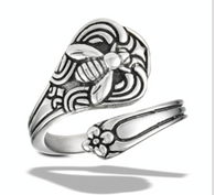 Stainless Steel Oxidized Bumble Bee Spoon Ring
Sizes 6-10
316l