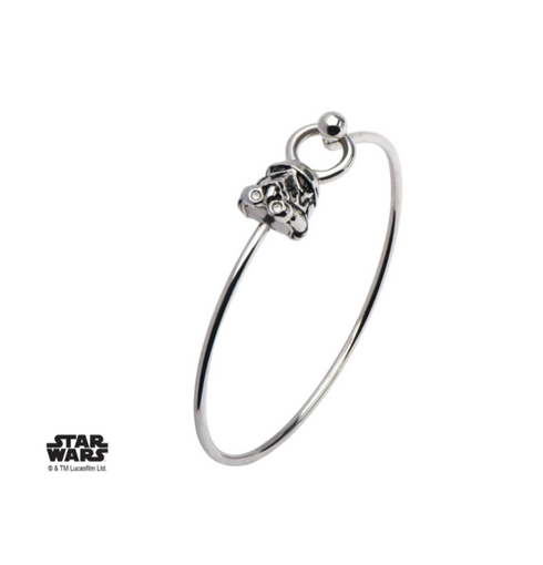 Star Wars Stormtrooper Stainless Steel Bangle Bracelet for Women.
Size 7.5
