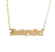 Stainless Steel  18k Gold plated Daddy's Girl Nameplate