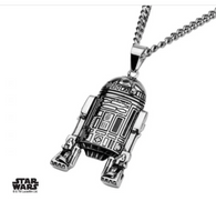 Star Wars R2-D2 Stainless Steel Pendant Necklace.

Dimension: 22" (L)

Material: Stainless Steel

Feature: © & ™ Lucasfilm Ltd