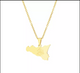 Stainless Steel 18K Gold Plated Sicilian Necklace