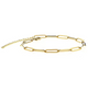 Stainless Steel 18k Gold Plated Paperclip Anklet 
Fits up to an 11 inches