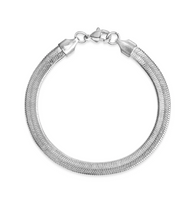 Stainless Steel Herringbone Chain Bracelet
Available Sizes 7 and 7.5 inches
5.5 mm