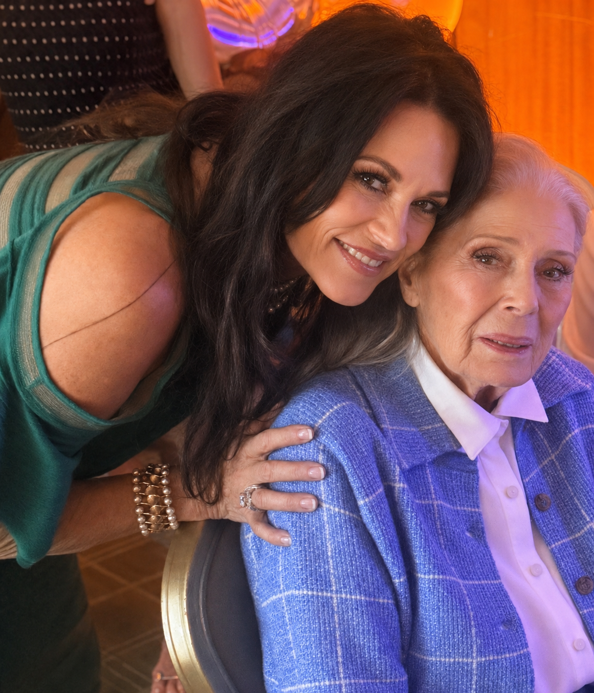 Judy Reber with Jean, who introduced her to Merino Lanolin Skin Cream