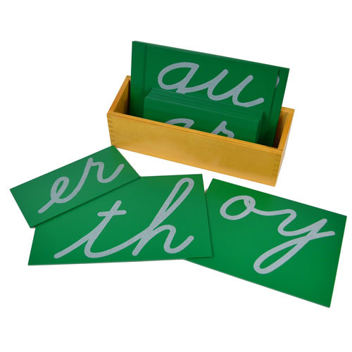 Sandpaper Digraphs - cursive