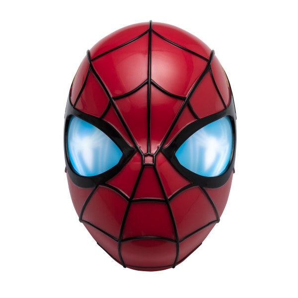 Lampe 3D Murale Veilleuse Marvel – Masque Spider-Man Rouge, Lumière Décorative Enfant Chambre