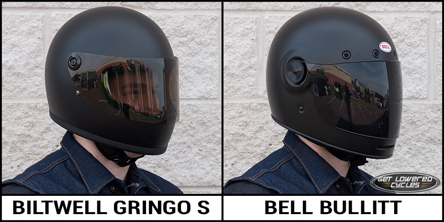 Biltwell Gringo S and Bell Bullitt Helmet Comparison - Get Lowered Cycles