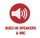 Built-In Speakers & Mic