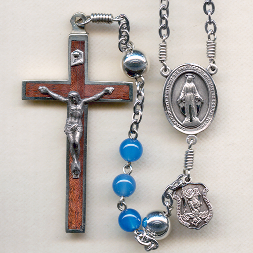 Blue onyx rosary