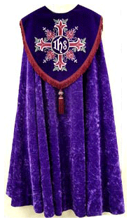 Purple cope for ash wednesday purple cope, lenten cope, ash wednesday