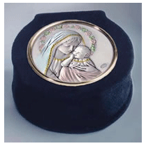 Velvet rosry box velvet rosary box