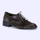 Mens Victorian Mad Hatter Brown Oxford Shoes Sapato Masculino