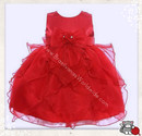 Gorgeous Infant Red Party Dress Vestido Vermelho Menina Festas